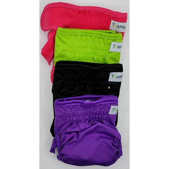 Teamoy Reusable Female Dog Diapers with Removable Pads(Pack of 4 - Small) - Picture 3 of 7